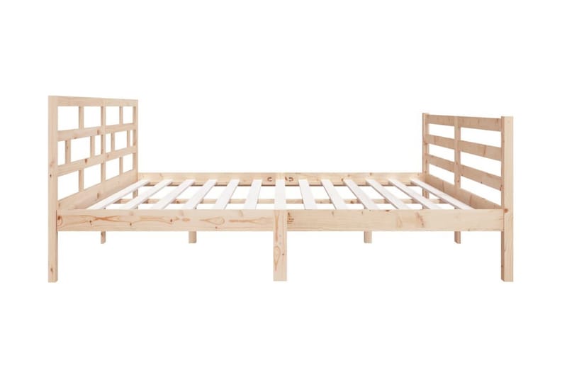Sängram massiv furu 140x190 cm - Brun - Möbler - Sovrum - Sängram & sängstomme