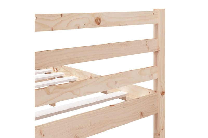 Sängram massiv furu 140x190 cm - Brun - Möbler - Sovrum - Sängram & sängstomme