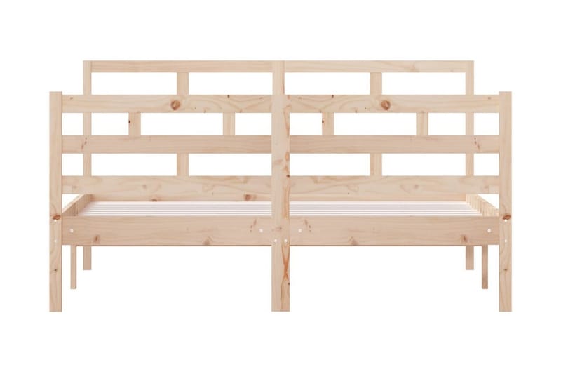 Sängram massiv furu 140x190 cm - Brun - Möbler - Sovrum - Sängram & sängstomme