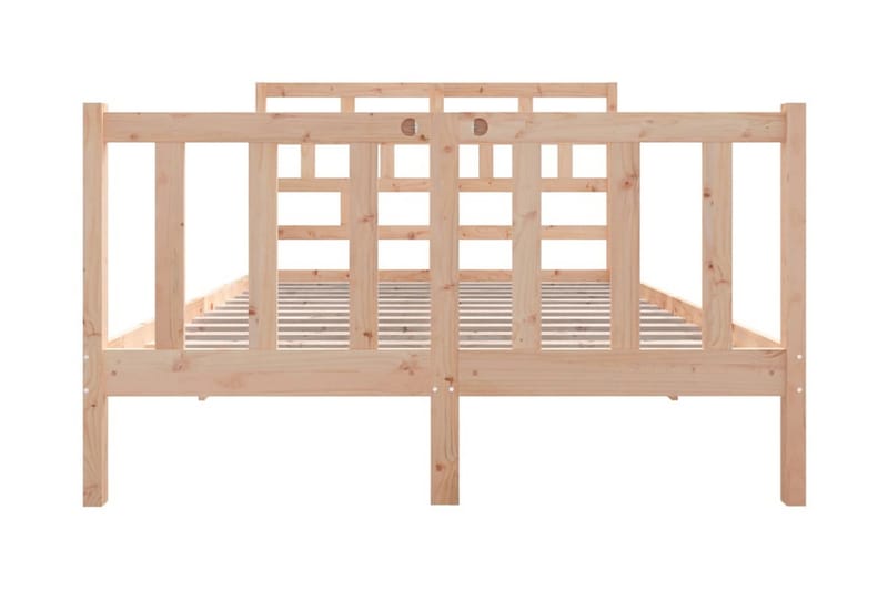 Sängram massiv furu 140x190 cm - Brun - Möbler - Sovrum - Sängram & sängstomme