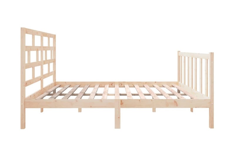 Sängram massiv furu 140x190 cm - Brun - Möbler - Sovrum - Sängram & sängstomme