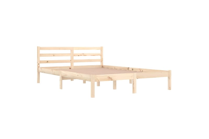 Sängram massiv furu 140x200 cm - Brun - Möbler - Sovrum - Sängram & sängstomme