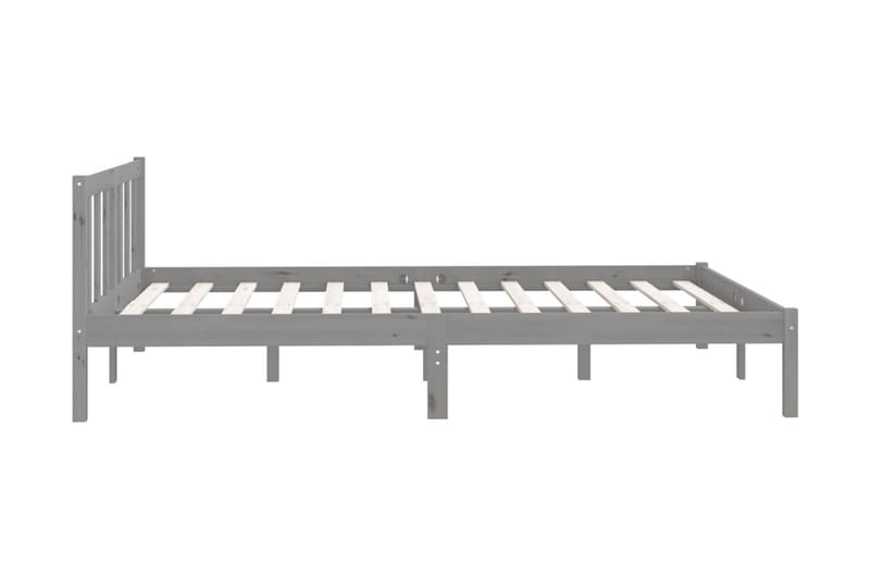Sängram massiv furu 150x200 cm UK grå - Grå - Möbler - Sovrum - Sängram & sängstomme
