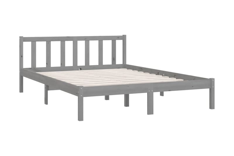 Sängram massiv furu 150x200 cm UK grå - Grå - Möbler - Sovrum - Sängram & sängstomme
