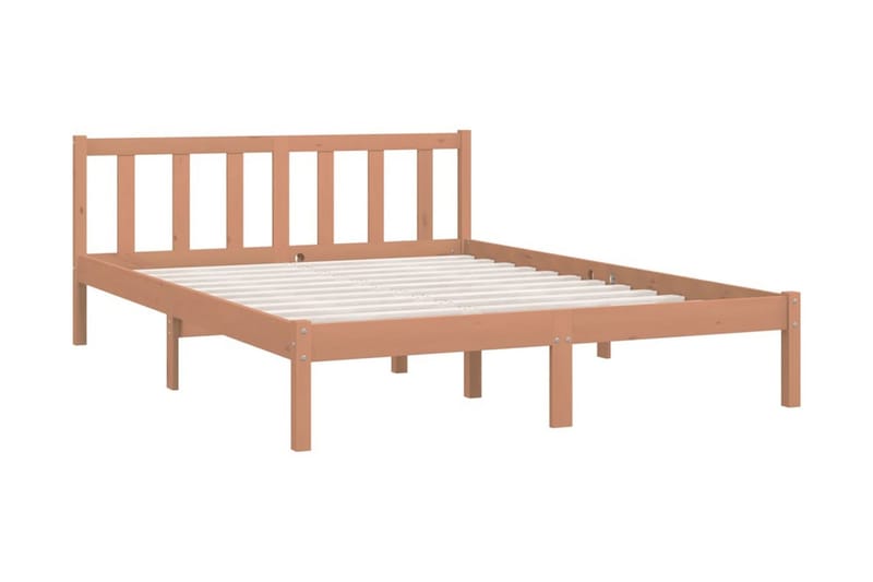 Sängram massiv furu 150x200 cm UK honungbrun - Honung - Möbler - Sovrum - Sängram & sängstomme