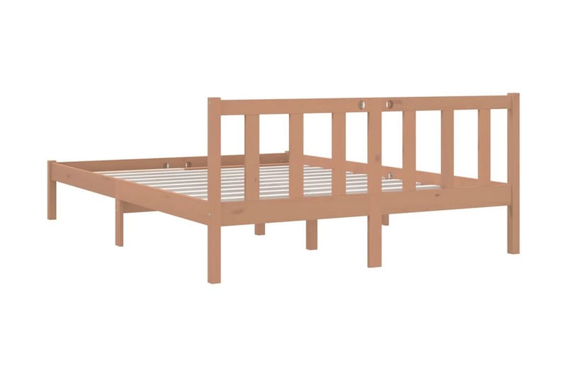 Sängram massiv furu 150x200 cm UK honungbrun - Honung - Möbler - Sovrum - Sängram & sängstomme