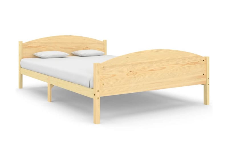 Sängram massiv furu 160x200 cm - Brun - Möbler - Sovrum - Sängram & sängstomme