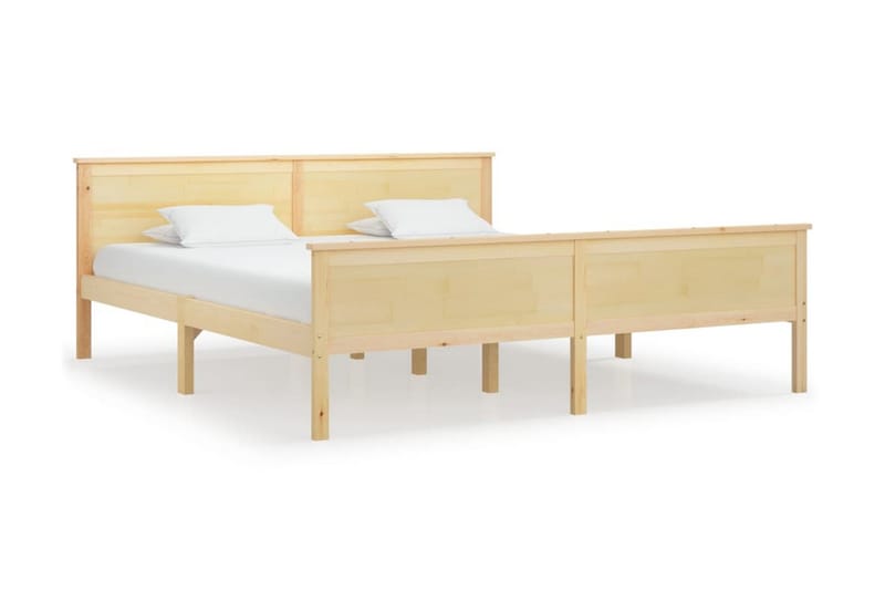 Sängram massiv furu 180x200 cm - Brun - Möbler - Sovrum - Sängram & sängstomme