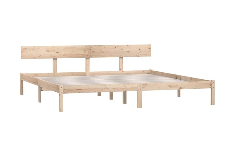 Sängram massiv furu 180x200 cm - Brun - Möbler - Sovrum - Sängram & sängstomme