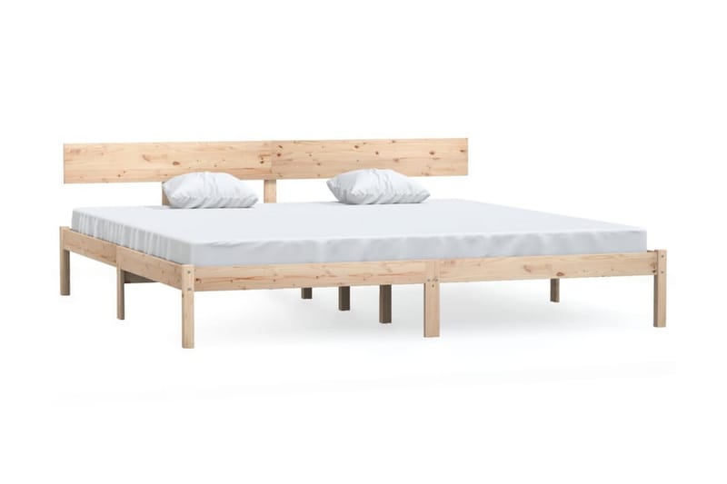 Sängram massiv furu 180x200 cm - Brun - Möbler - Sovrum - Sängram & sängstomme