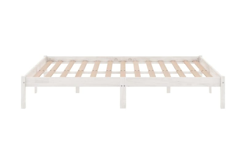 Sängram massiv furu 180x200 cm UK vit - Vit - Möbler - Sovrum - Sängram & sängstomme