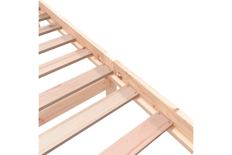 Sängram massiv furu 75x190 cm liten enkelsäng - Brun - Möbler - Sovrum - Sängram & sängstomme