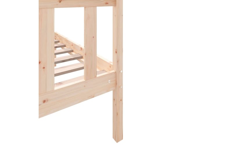 Sängram massiv furu 75x190 cm liten enkelsäng - Brun - Möbler - Sovrum - Sängram & sängstomme