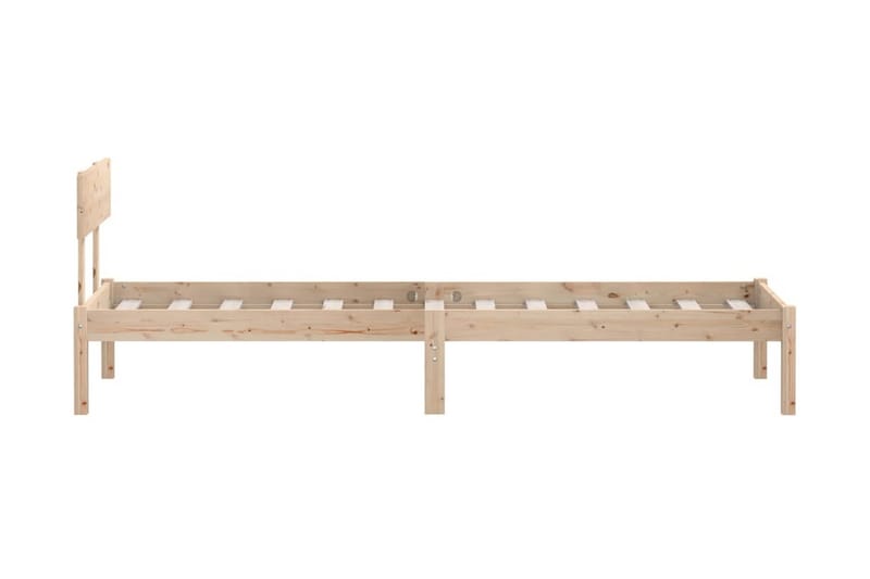 Sängram massiv furu 90x190 cm - Brun - Möbler - Sovrum - Sängram & sängstomme