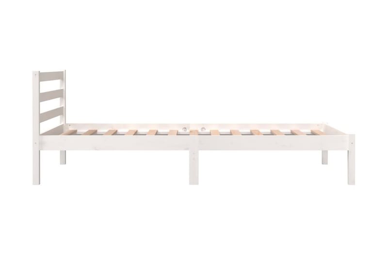 Sängram massiv furu 90x190 cm vit 3FT - Vit - Möbler - Sovrum - Sängram & sängstomme