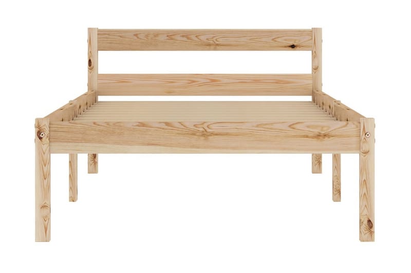 Sängram massiv furu 90x200 cm - Brun - Möbler - Sovrum - Sängram & sängstomme