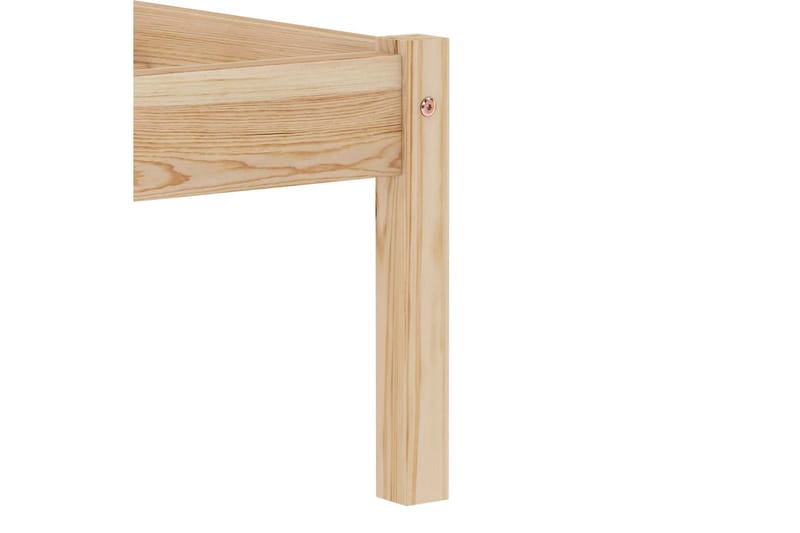 Sängram massiv furu 90x200 cm - Brun - Möbler - Sovrum - Sängram & sängstomme