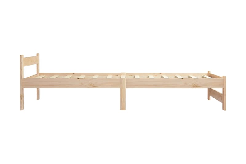 Sängram massiv furu 90x200 cm - Brun - Möbler - Sovrum - Sängram & sängstomme