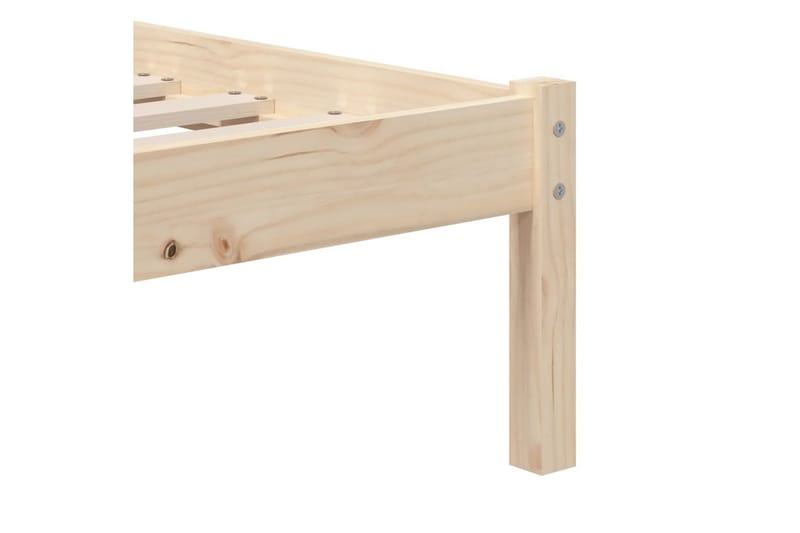Sängram massiv furu 90x200 cm - Brun - Möbler - Sovrum - Sängram & sängstomme