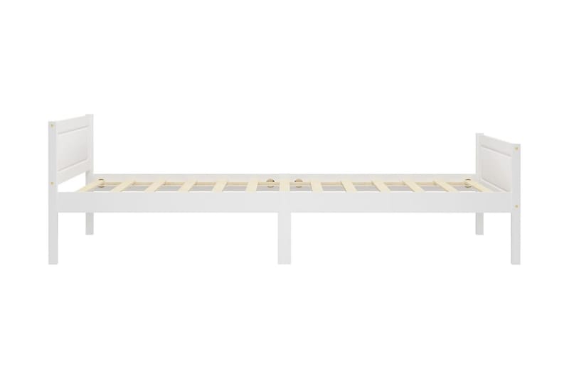 Sängram massiv furu vit 90x200 cm - Vit - Möbler - Sovrum - Sängram & sängstomme