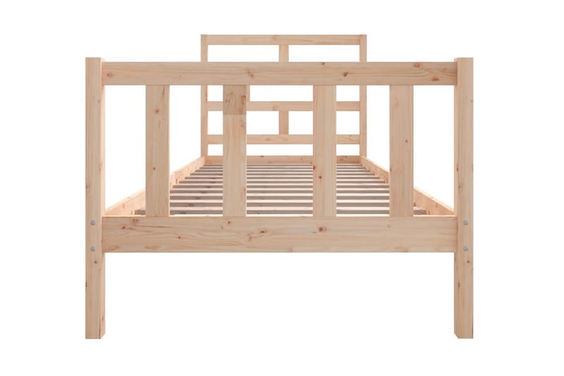 Sängram massivt furu 100x200 cm enkelsäng - Brun - Möbler - Sovrum - Sängram & sängstomme