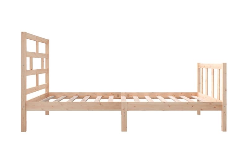 Sängram massivt furu 100x200 cm enkelsäng - Brun - Möbler - Sovrum - Sängram & sängstomme