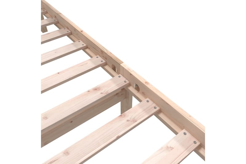 Sängram massivt furu 100x200 cm enkelsäng - Brun - Möbler - Sovrum - Sängram & sängstomme