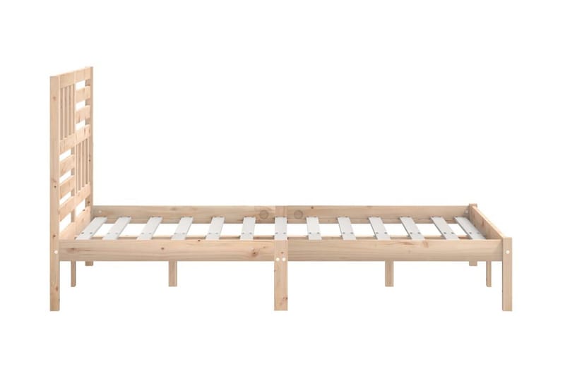 Sängram massivt furu 160x200 cm - Brun - Möbler - Sovrum - Sängram & sängstomme