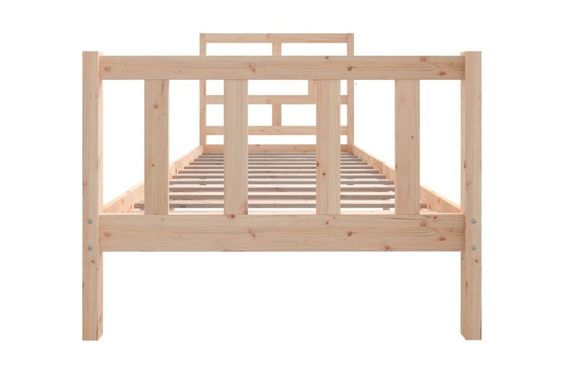 Sängram massivt furu 90x190 cm - Brun - Möbler - Sovrum - Sängram & sängstomme