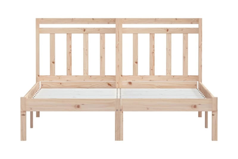 Sängram massivt trä 150x200 cm - Brun - Möbler - Sovrum - Sängram & sängstomme