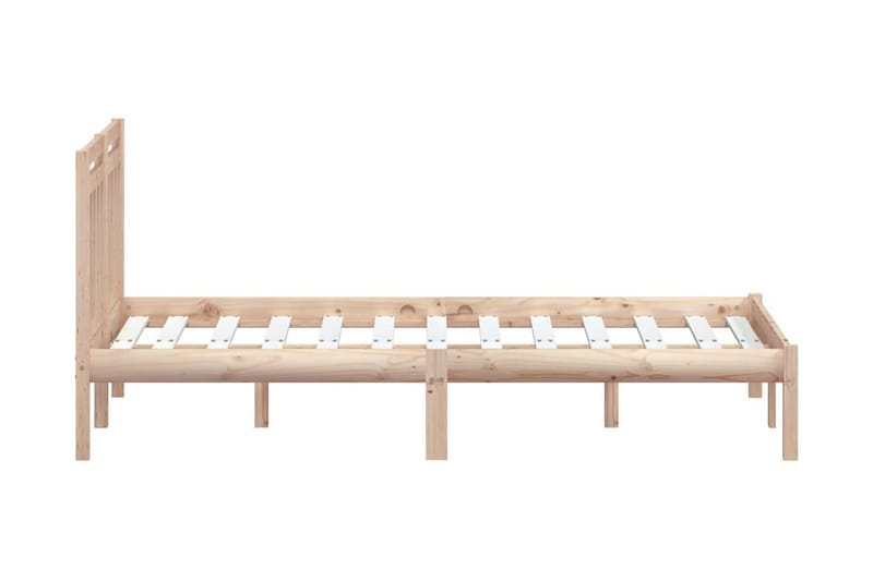 Sängram massivt trä 150x200 cm - Brun - Möbler - Sovrum - Sängram & sängstomme