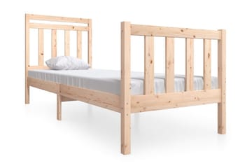 Sängram massivt trä 75x190 cm liten enkelsäng