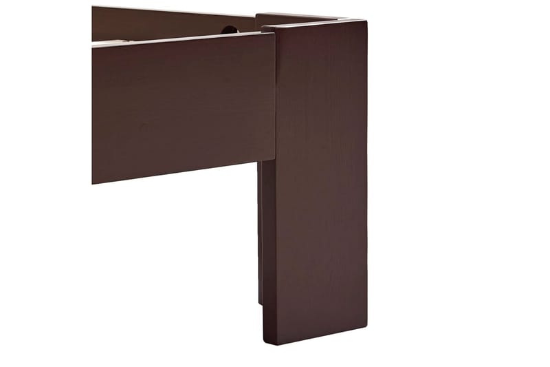 Sängram mörkbrun massiv furu 90x200 cm - Brun - Möbler - Sovrum - Sängram & sängstomme