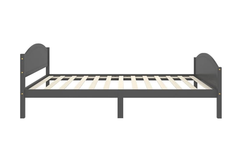 Sängram mörkgrå massiv furu 120x200 cm - Mörkgrå - Möbler - Sovrum - Sängram & sängstomme