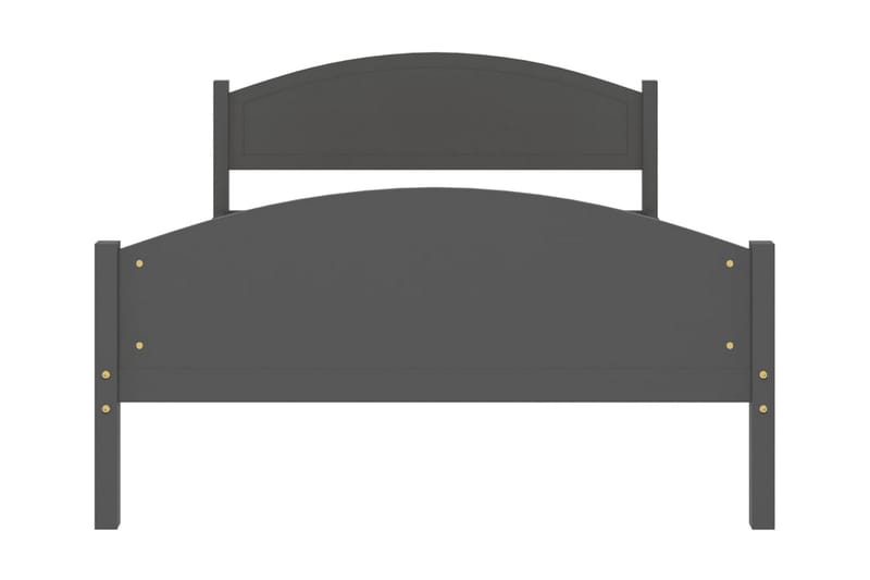 Sängram mörkgrå massiv furu 120x200 cm - Mörkgrå - Möbler - Sovrum - Sängram & sängstomme