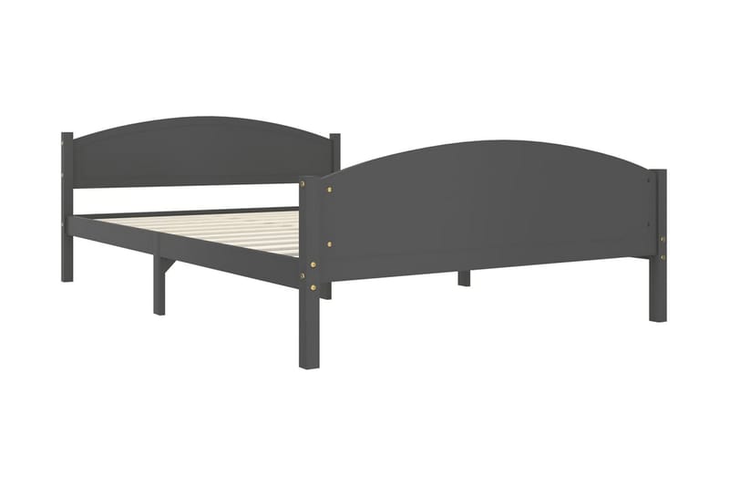 Sängram mörkgrå massiv furu 160x200 cm - Mörkgrå - Möbler - Sovrum - Sängram & sängstomme