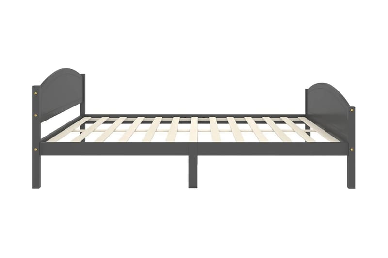 Sängram mörkgrå massiv furu 160x200 cm - Mörkgrå - Möbler - Sovrum - Sängram & sängstomme