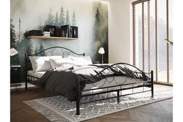 Sängram NOREMI 160x200 - Svart - Möbler - Sovrum - Sängram & sängstomme