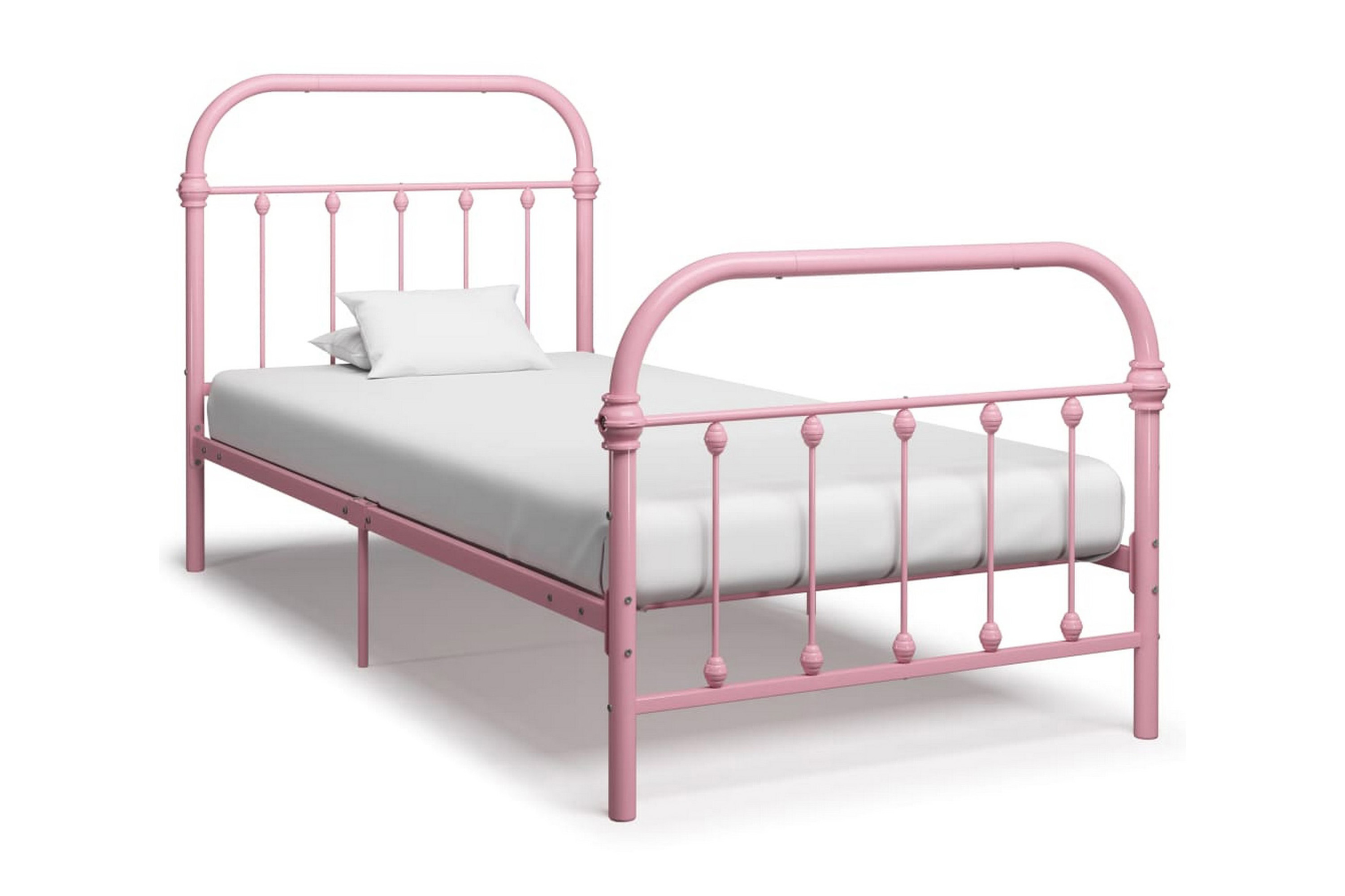 Be Basic Sängram rosa metall 90×200 cm – Rosa