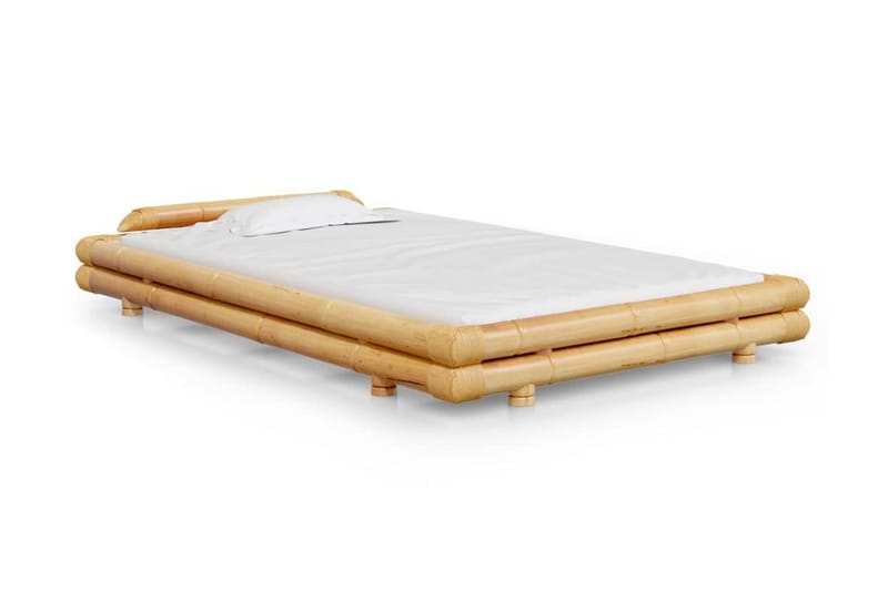 Sängram svart bambu 120x200 cm - Brun - Möbler - Sovrum - Sängram & sängstomme