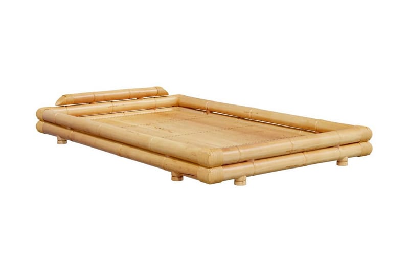Sängram svart bambu 120x200 cm - Brun - Möbler - Sovrum - Sängram & sängstomme