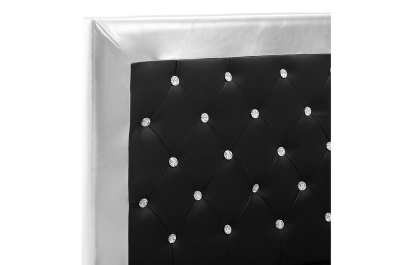 Sängram svart konstläder 160x200 cm - Svart - Möbler - Sovrum - Sängram & sängstomme