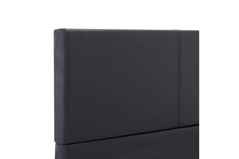 Sängram svart konstläder 90x200 cm - Svart - Möbler - Sovrum - Sängram & sängstomme