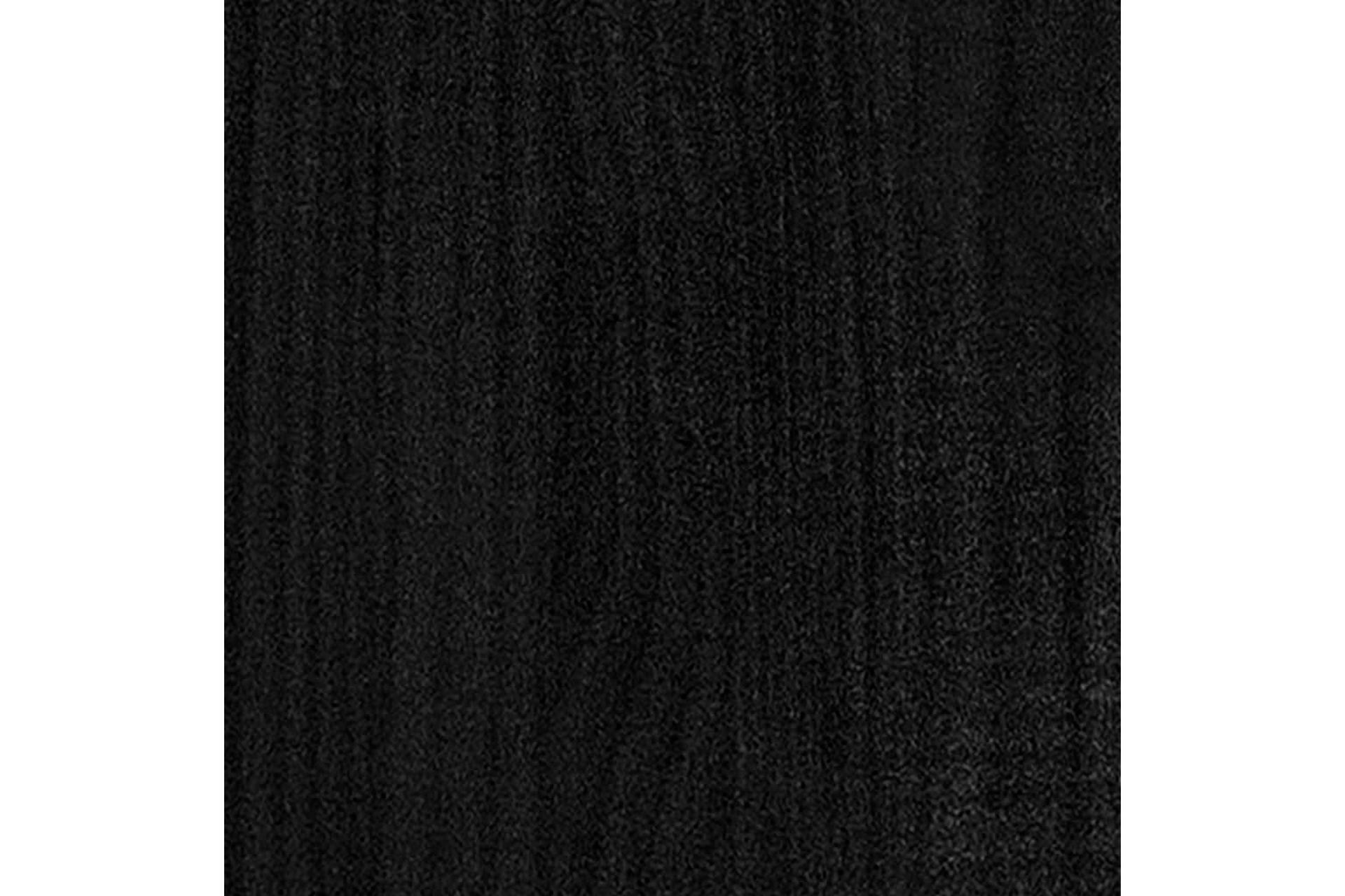 Sängram svart massiv furu 75x190 cm - Svart - Möbler - Sovrum - Sängram & sängstomme