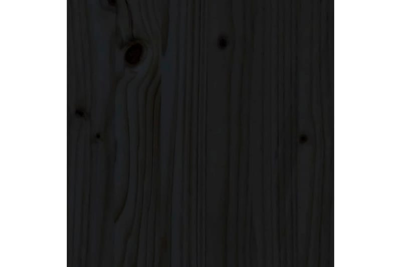 Sängram svart massivt furu 100x200 cm - Svart - Möbler - Sovrum - Sängram & sängstomme
