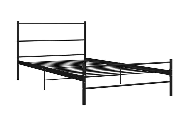 Sängram svart metall 100x200 cm - Svart - Möbler - Sovrum - Sängram & sängstomme