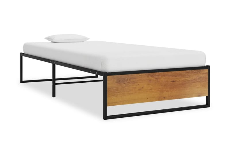 Sängram svart metall 100x200 cm - Svart - Möbler - Sovrum - Sängram & sängstomme