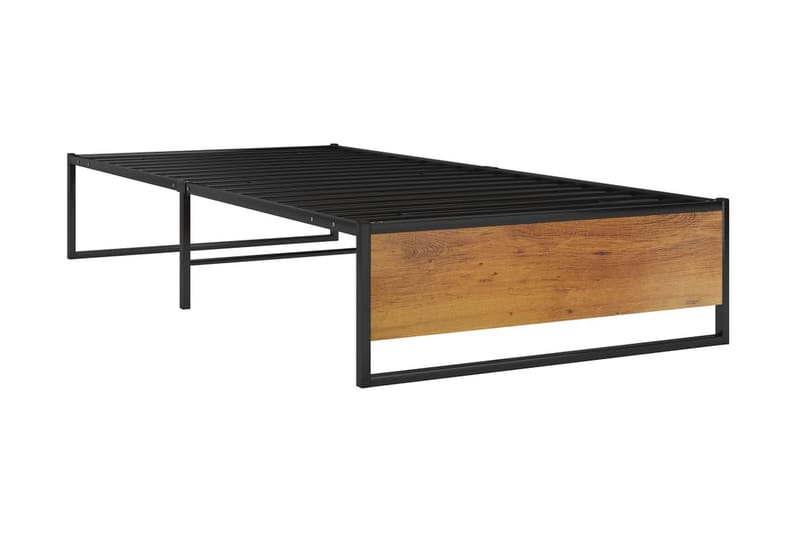 Sängram svart metall 100x200 cm - Svart - Möbler - Sovrum - Sängram & sängstomme