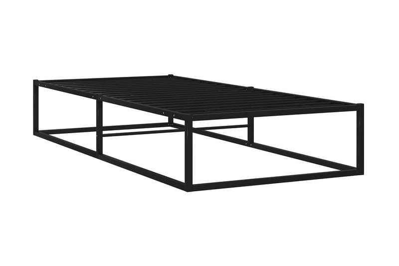 Sängram svart metall 100x200 cm - Svart - Möbler - Sovrum - Sängram & sängstomme