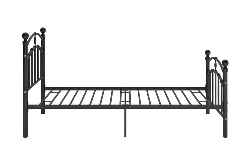 Sängram svart metall 100x200 cm - Svart - Sängram & sängstomme